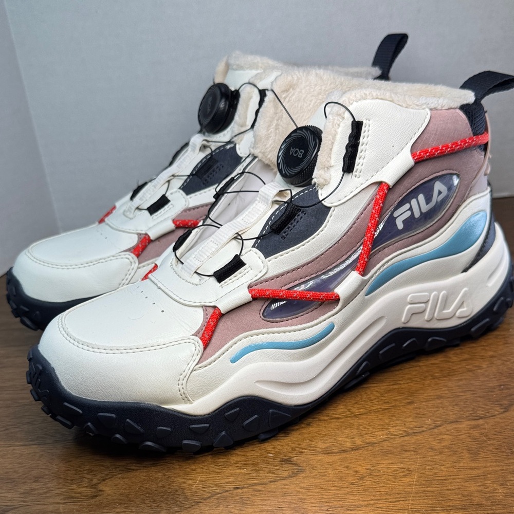 RARE Fila Womens Fleece Lined TR Dial BOA Fit System Mid-Height Sneakers, EU 39